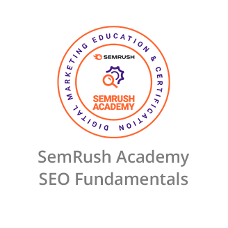 SemRush Academy Certificate in SEO Fundamentls